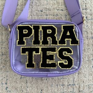 Clear crossbody stadium bag